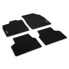 Textile floor mats - Front and rear, Premium with lettering, Black, right-hand drive