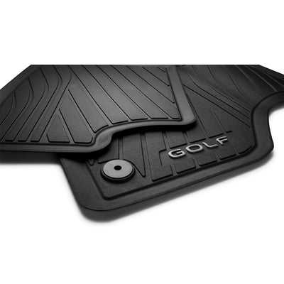 All-weather floor mats Front, not for mild hybrid, Titanium Black, right-hand drive