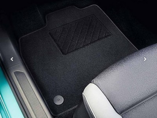 Textile floor mats - Front and rear, “Plus”, Black, right-hand drive