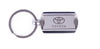 Toyota Silver Metal & White Branded Keyring Key Ring