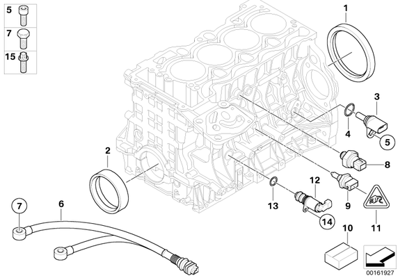 BMW Genuine Engine System Oil Pressure Sensor Switch