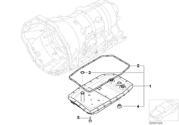BMW Genuine Engine Automatic Transmission Oil Sump Pan