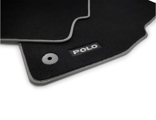 Premium textile floor mats, front and rear, black