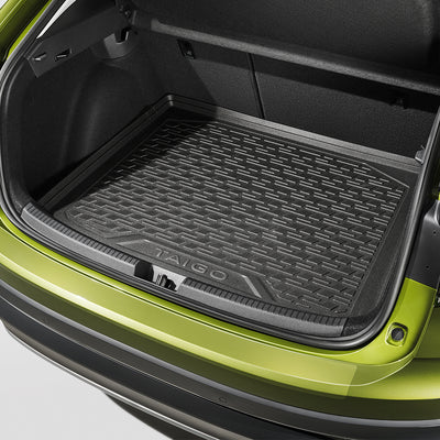 Boot tray for vehicles with variable loading surface, top position