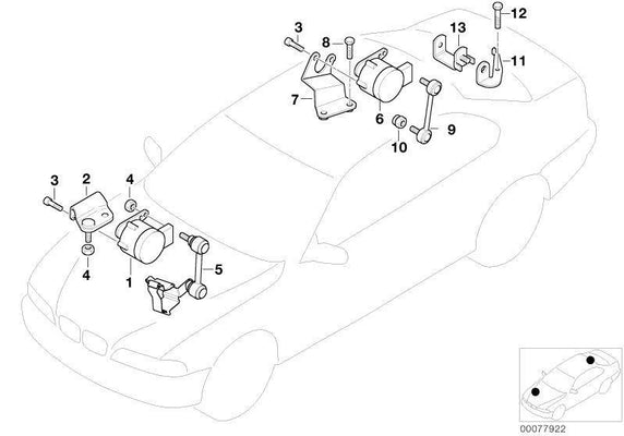 BMW Genuine Front Level Sensor Angle Joint