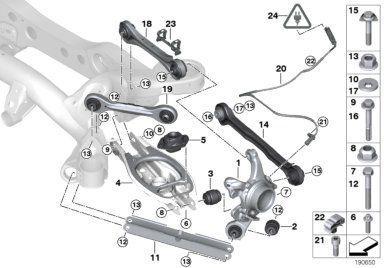 BMW Genuine Replacement Suspension Control Arm Eccentric Flat Washer