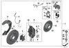 MINI Genuine 1x Brake Disc Rotor Ventilated Slotted Front 335 x 30