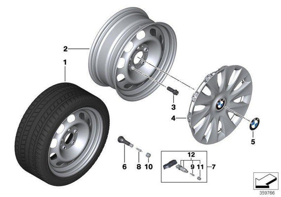 BMW Genuine RDCi TPMS Tyre Pressure Sensor Electronic Module