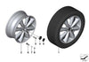 MINI Genuine 17" 8-Spoke Conical Light Alloy Rim LA Wheel - Black