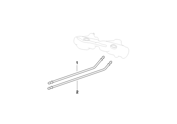 BMW Genuine Fuel Feed Line/Pipe Front