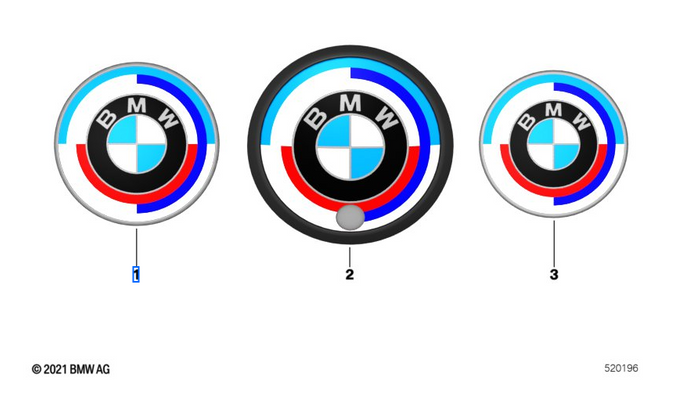 BMW 50 Years M Badge 2/4 Series