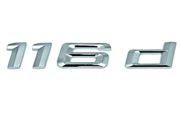 BMW Genuine "116d" Adhesive Sticker Badge Emblem