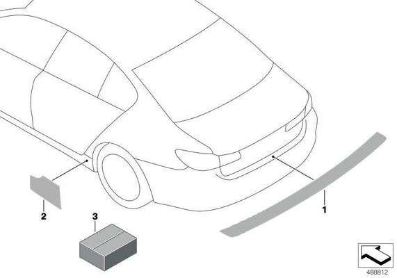 BMW Genuine Boot Loading Edge Protector Film Mat Transparent