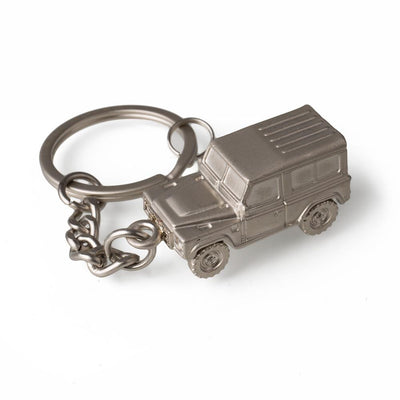 Land Rover Defender Keyring - Silver
