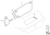BMW Genuine Exterior Bracket Right O/S For Wind Deflector