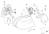 BMW Genuine Connector Socket Housing For Taillight Bulb Carrier