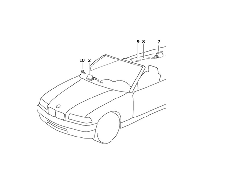 BMW Genuine Fuel Filler Cap Flap Actuator