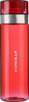 Toyota Corolla White Branded Red Plastic Sports Water Bottle 270ml