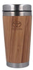 Toyota Logo Branded Stainless Steal Bamboo Flask Travel Mug Wood Effect