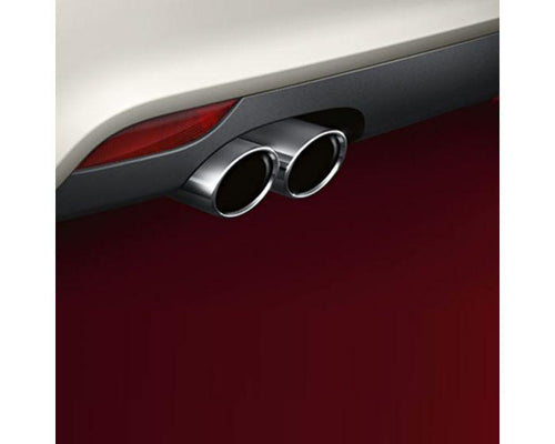 Audi Twin Left Sport Tailpipe Trims for Audi A1 and Audi A3 Models - silver