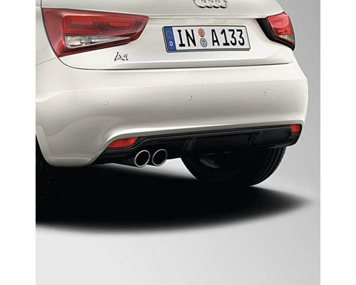 Audi Single Left Sport Tailpipe Trim for Audi A1 and A3 Models - matte aluminium
