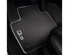Audi Front Premium Textile Car Mats for Audi Q3 - black and silver