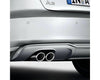 Audi Twin Left Sport Tailpipe Trims for Audi A3 Models - silver