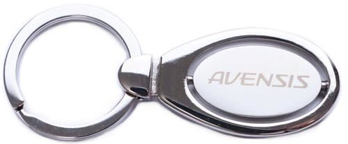 Toyota Silver Metal Engraved Avensis Keyring Key Ring