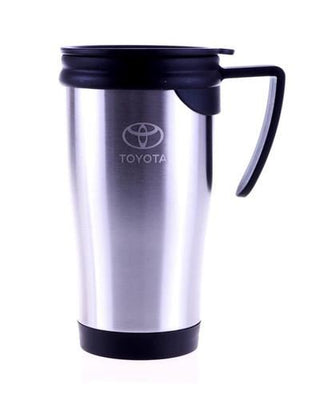 Toyota 450ml Stainless Steel Travel Coffee Cup Mug Plastic Interior