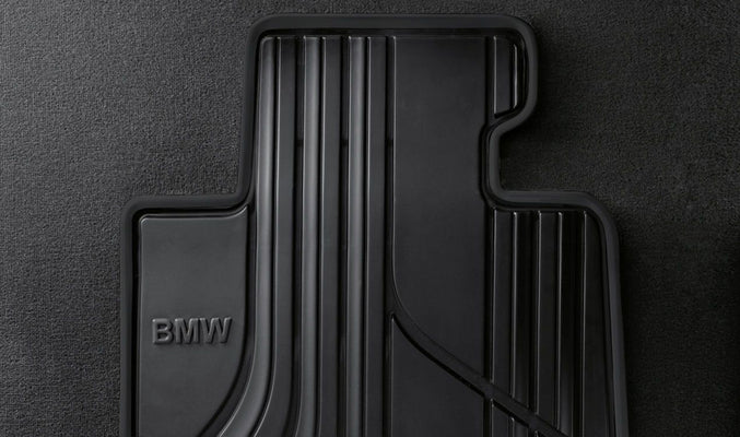 BMW Genuine All-Weather Rubber Front Car Floor Mats Black