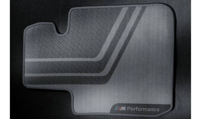 BMW Genuine M Performance Floor Mats Front Set Black