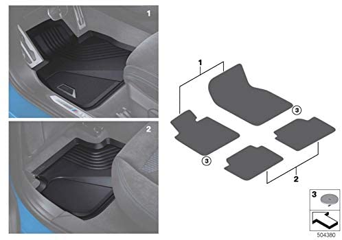Rear All Weather Floor mats for the new 1 series F40