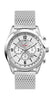 Genuine OEM Toyota Mens Silver Chronograph Tachymeter Watch with Metal Strap