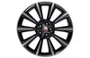 Jaguar Alloy Wheel 19" Style 1026, 10 spoke, Gloss Black Diamond Turned finish, Front