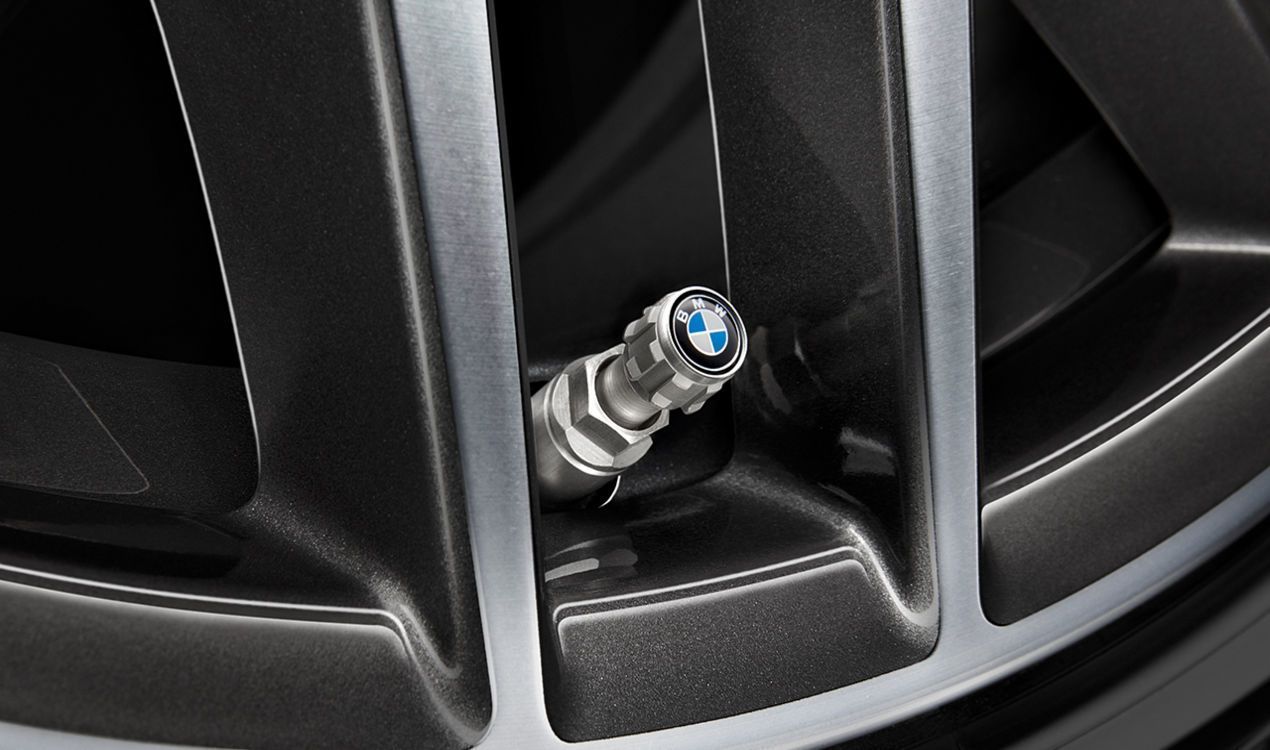 BMW Genuine 4x Car Wheel Tyre Stems Air Valve Caps Dust Covers Inchcape