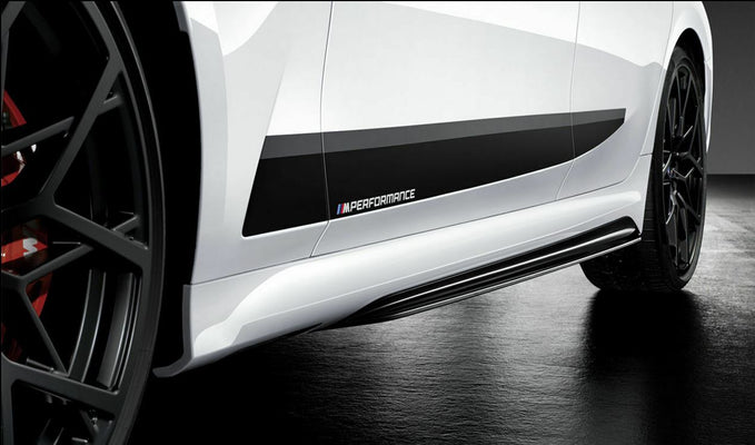 G20 M Performance Side sill attachment in gloss black - passenger side